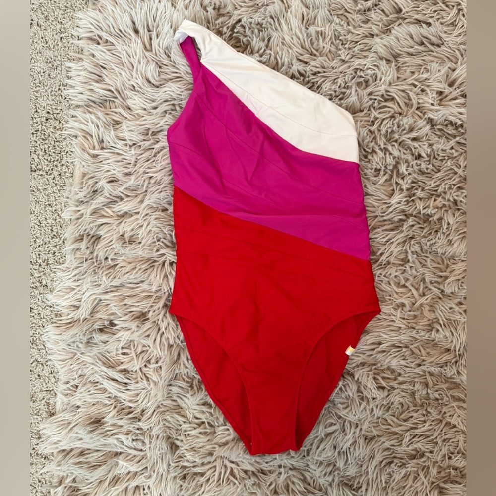 Summersalt Red and Pink One Piece Swimsuit